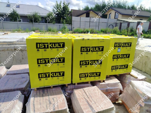 Газобетонные блоки Istkult D500 625х250х150 перегородочные