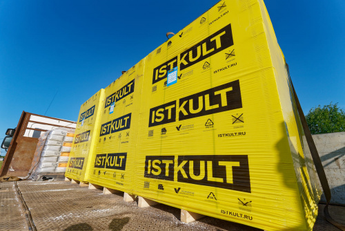 Газосиликатные блоки Istkult D500 625х250х500 стеновые